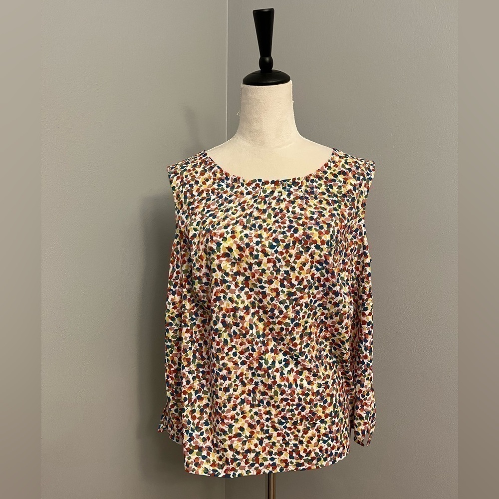 Talbots Patterned Sleeveless Blouse - Size 1X